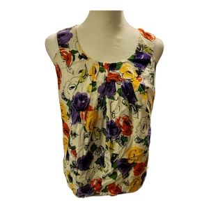 Kate spade floral sleeveless Top size XS